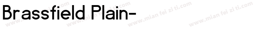 Brassfield Plain字体转换